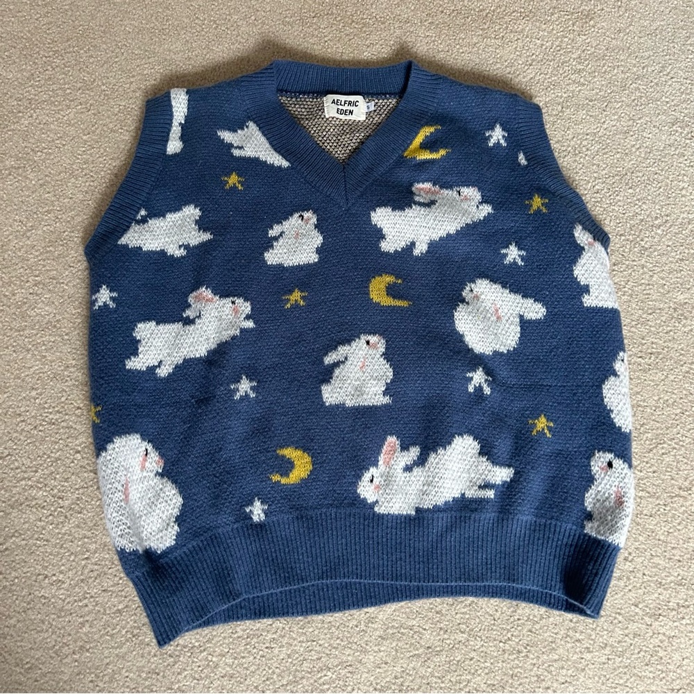 Aelfric Eden Moon Bunny Sweater Vest